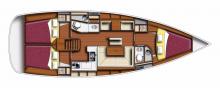 Sun Odyssey 409 : Boat layout