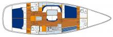 Beneteau 50: Boat layout