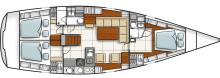 Hanse 470e : Boat layout