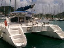 At anchor in Le Marin, Martinique - Fountaine Pajot Belize 43, Used (2004) - Martinique (Ref 278)