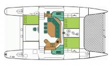 Fountaine Pajot Casamance 44 : Boat layout 