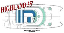 Boat laout - Trawler Catamarans Highland 35, Used (2009) - France (Ref 286)