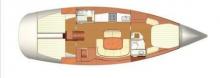 Dufour 455 Grand-large : Boat layout