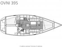 Ovni 395 : Boat layout