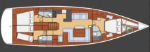 Oceanis 58 : Boat layout