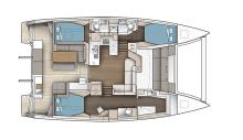 Astréa 42 : Boat layout