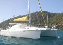 At anchor in The Caribbean - Alliaura Marine Privilege 495, Used (2006) - Caraïbes (Ref 300)