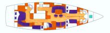 Boat layout - Beneteau Beneteau 57, Used (2009) - France (Ref 307)