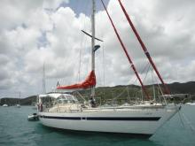 At anchor in Le Marin in Martinique - Aubin Sancerre, Used (1983) - Martinique (Ref 340)