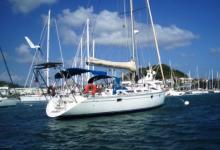 At anchor - Jeanneau Sun Magic 44, Used (1989) - Martinique (Ref 364)