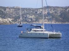 At anchor - Fountaine Pajot Venezia 42, Occasion (1993) - France (Ref 371)