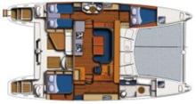 Boat layout - Catana Catana 471 Owner Version, Used (1998) - France (Ref 384)