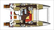 Boat layout - Catana Catana 50 version family, Used (2011) - France (Ref 410)