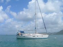 At anchor in Martinique - Jeanneau Voyage 11.20, Used (1989) - Martinique (Ref 419)