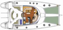 Boat layout - Fountaine Pajot Eleuthera 60, Used (2009) - France (Ref 457)