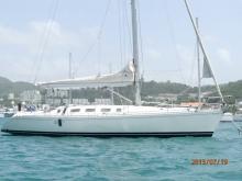 At anchor in Martinique - Beneteau First 41 S5, Used (1992) - Martinique (Ref 461)