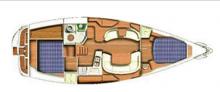 Boat layout - Jeanneau Sun Odyssey 40.3, Used (2005) - Martinique (Ref 462)