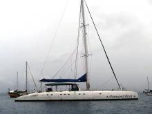 At anchor - Fountaine Pajot Taïti 75, Used (2004) - Martinique (Ref 466)