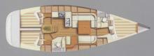 Boat layout - Dufour Yachts Dufour 40 Performance, Used (2003) - Martinique (Ref 468)