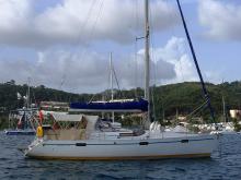At anchor in Martinique - Beneteau Oceanis 390, Used (1987) - Martinique (Ref 493)