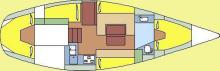 Gin Fizz ketch : Boat layout