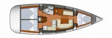 Sun Odyssey 36 I :Boat layout