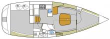 Oceanis 331 :Boat layout