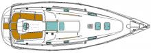 Oceanis 331 : Deck layout