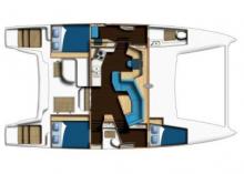 Catana 42 version propriétaire : Boat layout