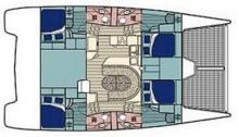 Leopard 45 : Boat layout