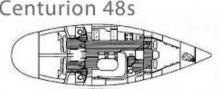 Centurion 48 S : Boat layout