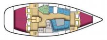 Sun Odyssey 37 : Boat layout