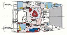 Bahia 46 Maestro: Boat layout