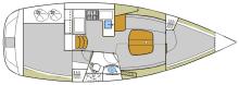 Oceanis 331 : Boat layout Oceanis 331 : Boat layout