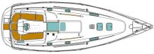 Oceanis 331 : Deck layout Oceanis 331 : Deck layout