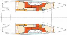 Salina 48 Evolution : Boat layout