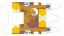Privilege easy Cruise 445: Boat layout