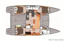 Helia 44 : Boat layout