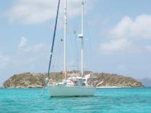 At anchor - Amel Sharki, Used (1984) - Grenada Island (Ref 205)