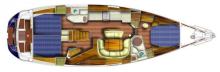 Sun Odyssey 49: Boat layout