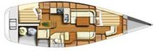 Dufour 40 Performance : Boat layout Dufour 40 Performance : Boat layout