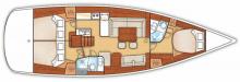 Oceanis 50 : Boat layout