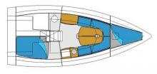 Pogo 8,50 : Boat layout