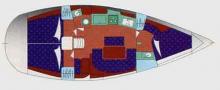 Oceanis 381 : Boat layout
