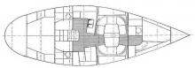 Dufour 42 : Boat layout