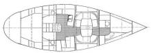 Dufour 42 : Boat layout