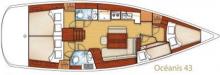 Oceanis 43: Boat layout