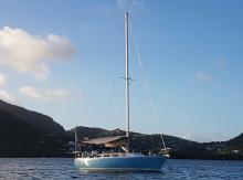 Catalina 36 MK1: At anchor in the Caribbean