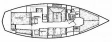 Catalina 36 MK1: Boat layout 