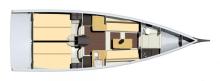 Sun Fast 3600 : Boat layout